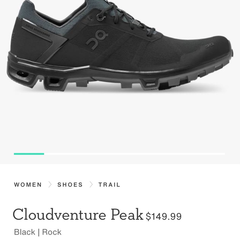 Cloud venture peak trail shoe